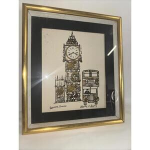 Original Horological Collage Handmade By L Kersh Of London In England 15 “ H 13